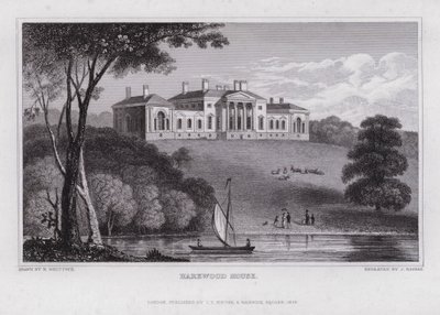 Harewood House von Nathaniel (after) Whittock