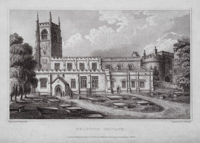 Kirche von Skipton von Nathaniel (after) Whittock