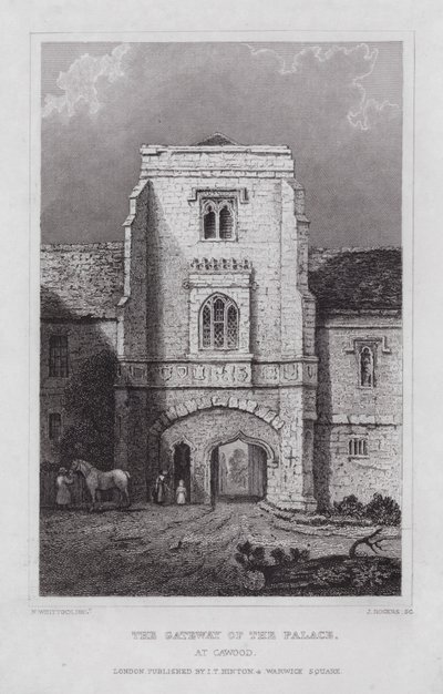 Das Tor des Palastes in Cawood von Nathaniel (after) Whittock