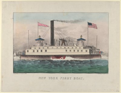 New Yorker Fährboot von Currier and Ives