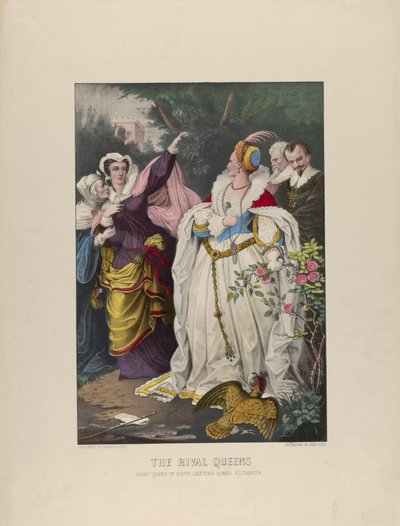 Die Rivalinnen - Maria Stuart trotzt Königin Elisabeth, 1857-72 von Currier and Ives