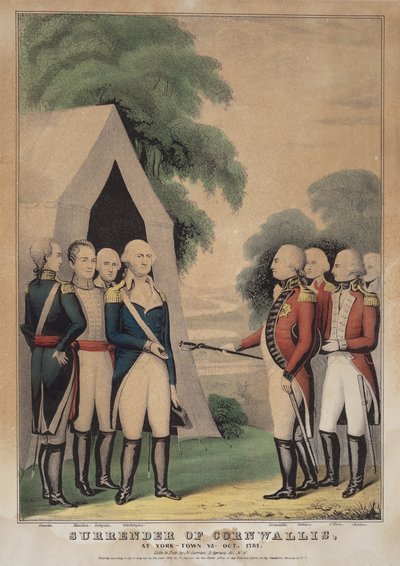 Kapitulation von Cornwallis: In York-Town Va. Okt. 1781 von Nathaniel Currier