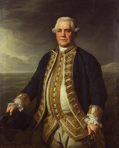 Admiral Richard Edwards (1715-1795) von Nathaniel Dance