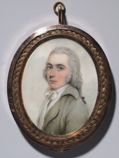 Porträt eines Mannes und Porträt einer Frau, um 1795 von Nathaniel Plimer