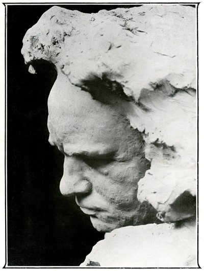 Profilansicht von Ludwig van Beethoven (1770-1827), Detail einer Bronzebüste von Naum Aronson