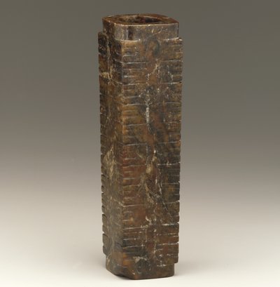 Hohe Röhre (cong), Region des Tai-Sees, Liangzhu-Kultur, 3300-2250 v. Chr. von Neolithic Period Chinese School
