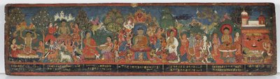 Buddhistisches Manuskriptcover von Nepalese School