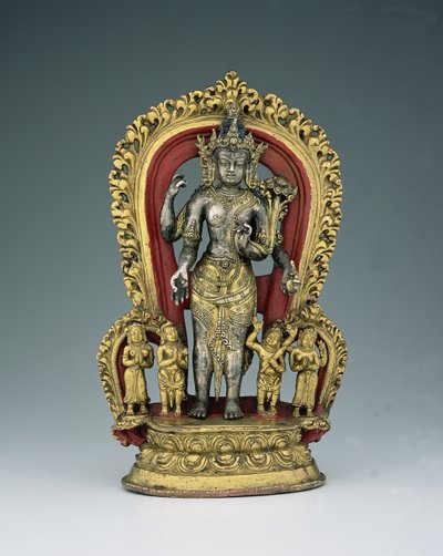 Jatamukuta Lokesvara, Khasa Malla Königreich (1100-1484) von Nepalese School