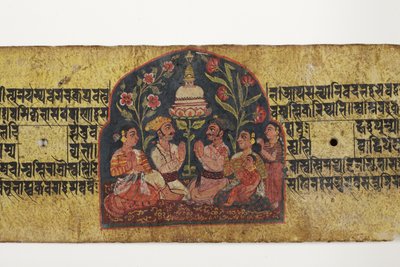 Verehrung einer Stupa, 1659 von Nepalese School