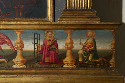 Detail (Krönung der Jungfrau) von Neri di Bicci
