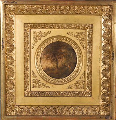 Baumlandschaft mit Badenden von Leopold Blonder