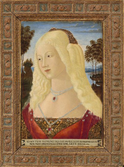 Porträt einer Dame, ca. 1485 von Neroccio de Landi