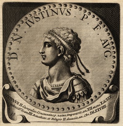 Porträt des römischen Kaisers Justin II. von Netherlandish School