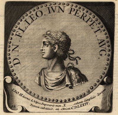 Porträt des römischen Kaisers Leo II. von Netherlandish School