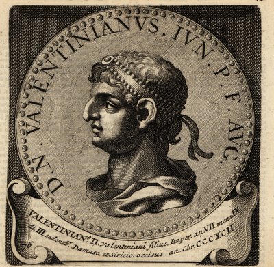 Porträt des römischen Kaisers Valentinian II. von Netherlandish School