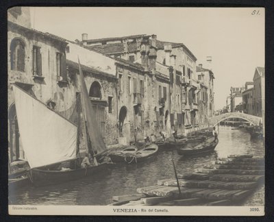 Ansicht des Rio del Camello in Venedig von Neue Photographische Gesellschaft