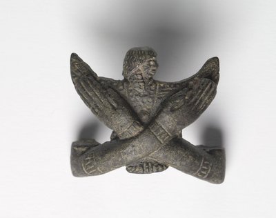 Bronzemontierung von einem Shawabty-Bündel: Gekreuzte Arme, späte 18. bis frühe 19. Dynastie, um 1336-1256 v. Chr. von New Kingdom Egyptian