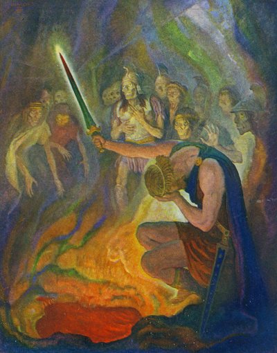 Odysseus im Land der Toten von Newell Convers Wyeth