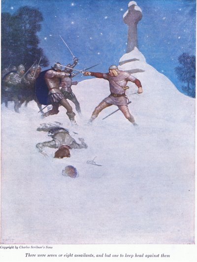 Es waren sieben oder acht Angreifer und nur einer, der ihnen standhielt von Newell Convers Wyeth