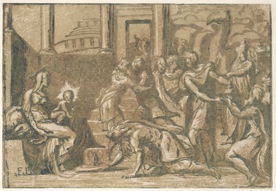 Die Anbetung der Könige, 1540-50 von Giuseppe Niccolò Vicentino