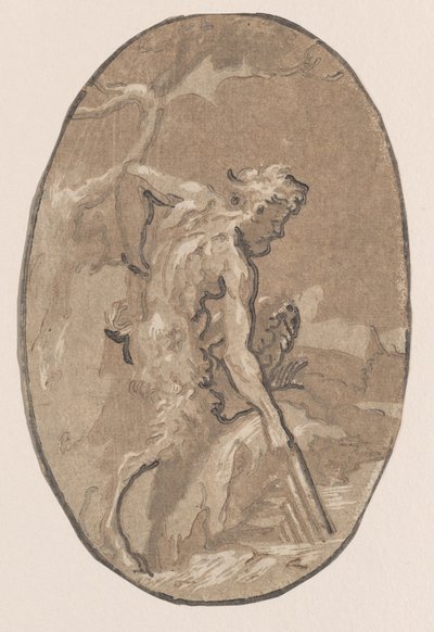 Marsyas zieht die Syrinx aus dem Fluss von Niccolo Vicentino