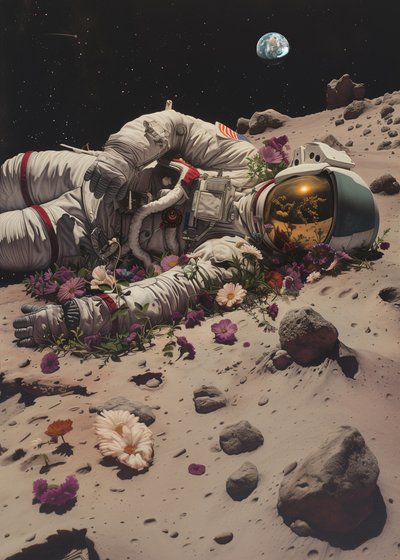 Kosmische Blüte des Astronauten von Nicebleed