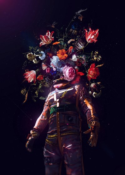 Kosmischer Garten Astronaut von Nicebleed