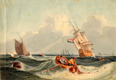 Meereslandschaft mit Schiffen von Nicholas Pocock