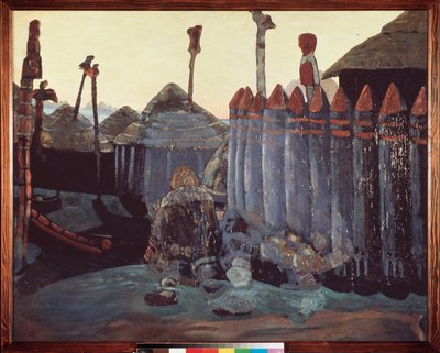 Ein heidnischer Hügel von Nicholas Roerich