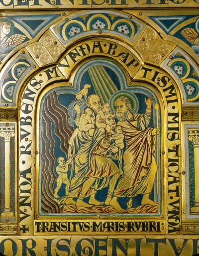 Moses führt die Kinder Israels durch das Rote Meer von Nicholas of Verdun