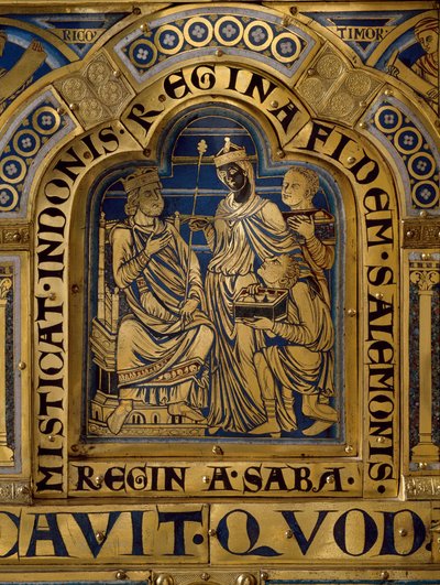 Verduner Altar aus Gold und Email von Nikolaus von Verdun (ca.1130/50-1205): Szenen aus dem Alten und Neuen Testament: (Detail) von Nicholas of Verdun