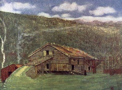 Norwegen: Bauernhaus und Mühle in Gjora von Nico Jungman