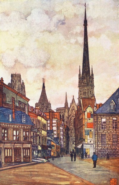 Eine Straße in Rouen von Nico Jungmann