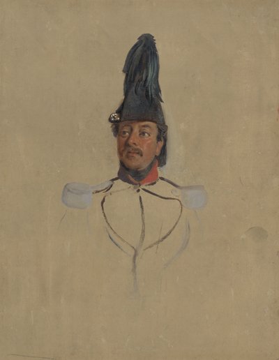Porträtstudie von Kapitän T.S. Nabal von Nicolaas Pieneman