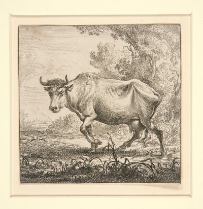 Die Gruppe der Kühe mit der Milchmagd von Nicolaes Berchem