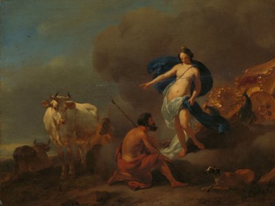 Juno befiehlt Argus, Io zu bewachen von Nicolaes Pietersz Berchem