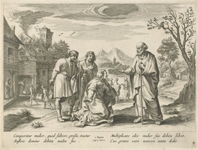 Elisa hilft einer armen Witwe. Geschichte von Elisa (Serientitel) von Nicolaes Ryckmans