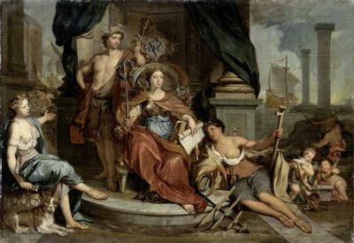 Apotheose der Niederländischen Ostindien-Kompanie von Nicolaes Verkolje
