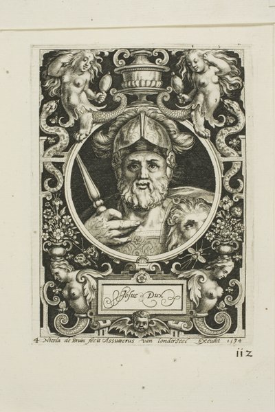Josua, Tafel vier aus Die neun Helden von Nicolaes de Bruyn