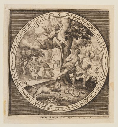 Die Vertreibung, von der Erschaffung bis zur Vertreibung aus dem Paradies von Nicolaes de Bruyn