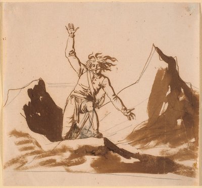 Niels Klim taucht wieder auf den norwegischen Klippen auf von Nicolai Abildgaard