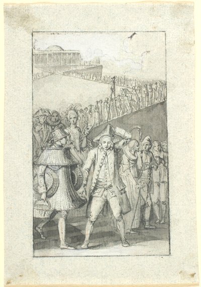 Entwurf zur Illustration zu Johs. Ewalds Erzählung "Tempel des Glücks. Ein Traum" in der Ausgabe seiner gesammelten Schriften von Nicolai Abildgaard