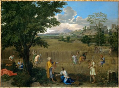 Der Sommer oder Ruth und Boas von Nicolas (attr.to) Poussin