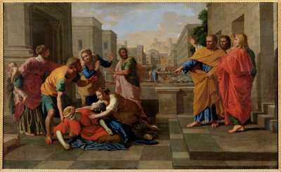 Der Tod von Saphire von Nicolas (attr.to) Poussin
