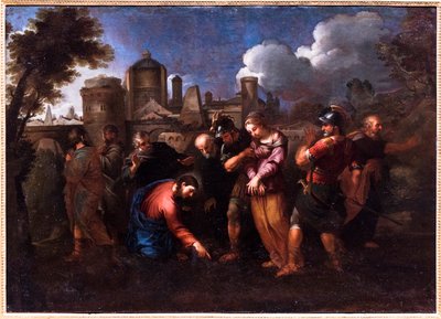 Die Ehebrecherin von Nicolas (school of) Poussin