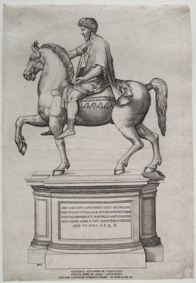 Reiterstatue von Marcus Aurelius von Nicolas Beatrizet