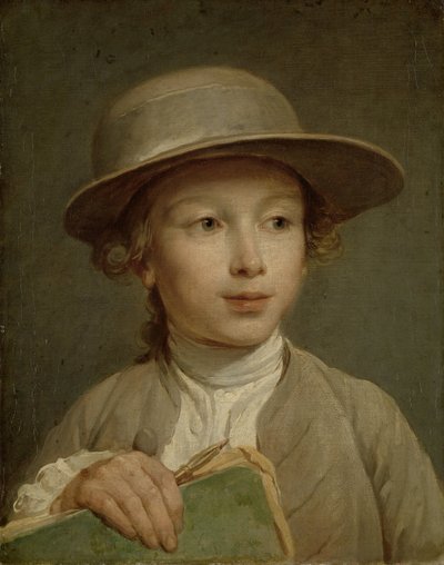 Junge mit einem Zeichenbuch von Nicolas Bernard Lepicie