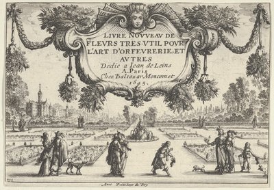 Titelblatt, aus Livre Nouveau de Fleurs Tres-Util, 1645 von Nicolas Cochin