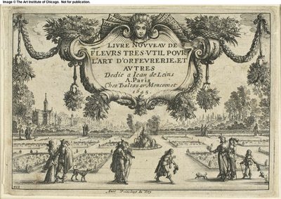 Titelseite, aus Livre Nouveau de Fleurs... von Nicolas Cochin