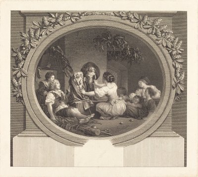 Die Erziehung macht alles von Nicolas Delaunay after Jean Honoré Fragonard